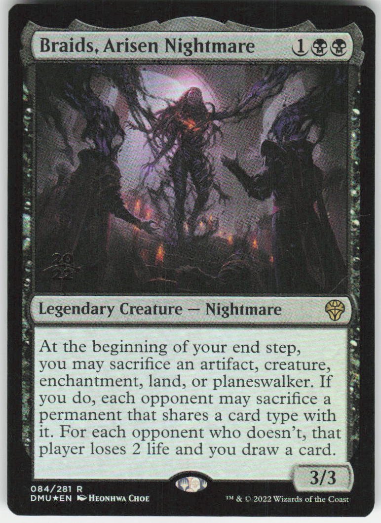 Braids, Arisen Nightmare R Prerelease Cards 84 NM