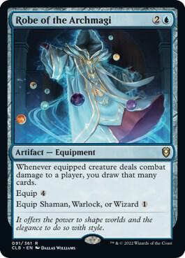 Robe of the Archmagi 91 Foil Commander Legends: Battle for Baldur's Gate NM/M