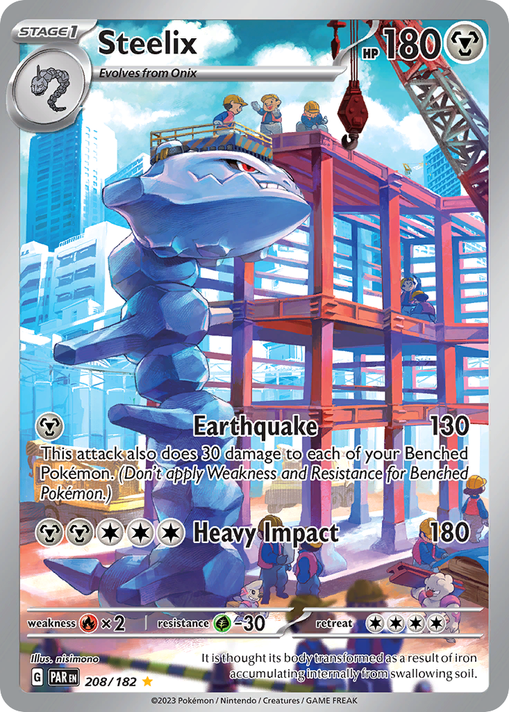 Steelix 208/182 Illustration Rare Paradox Rift NM/M