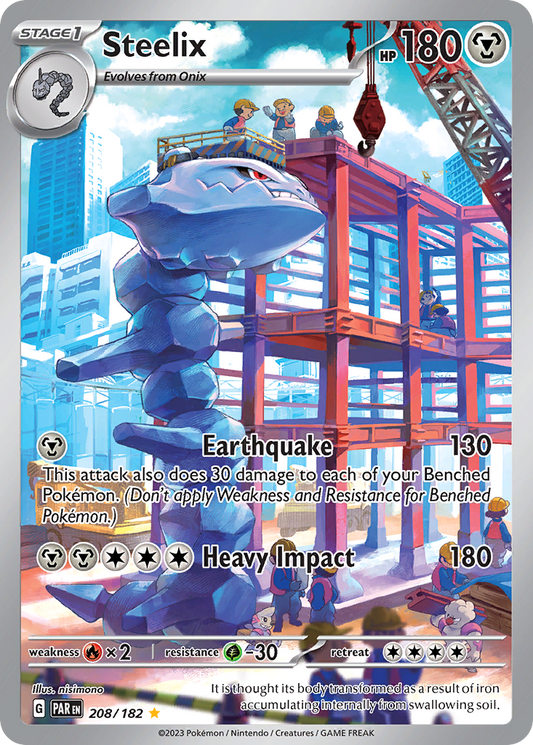 Steelix 208/182 Illustration Rare Paradox Rift NM/M