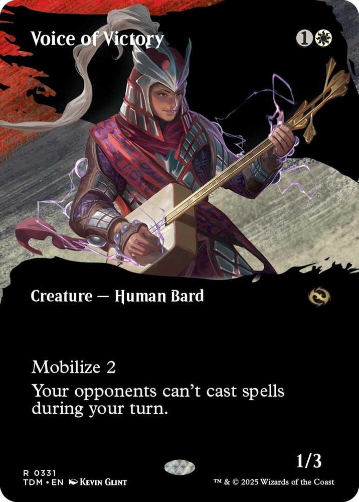 Voice of Victory (Borderless) 331 Rare Tarkir: Dragonstorm NM/M