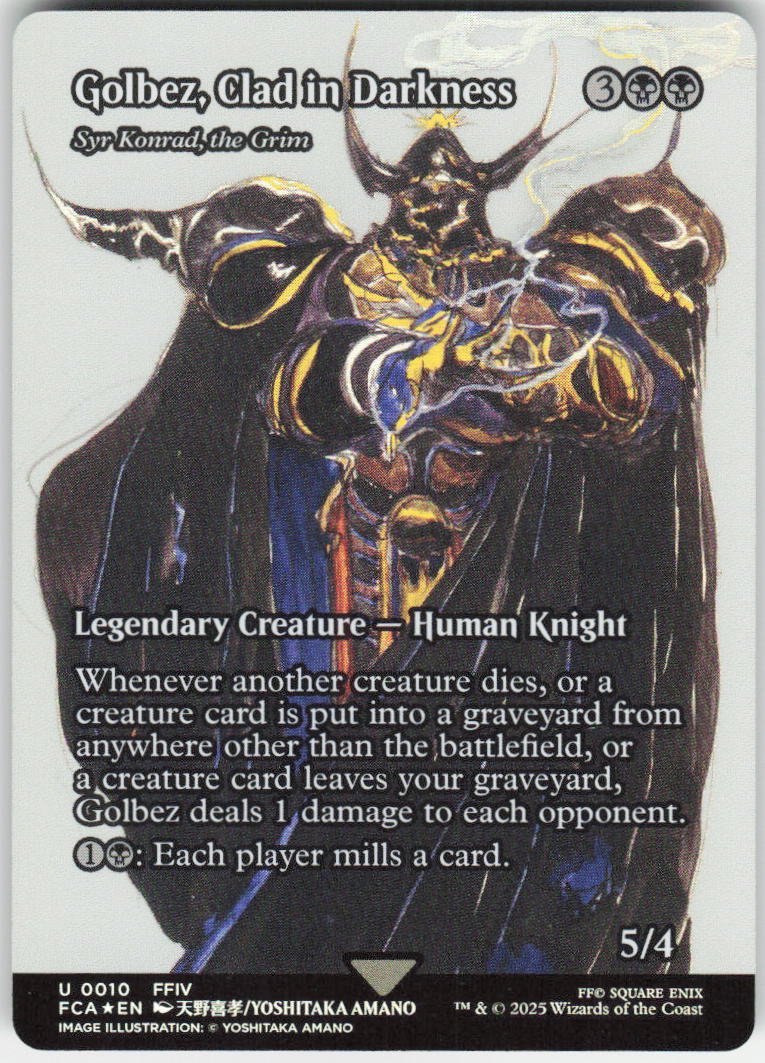 Golbez, Clad in Darkness - Syr Konrad, the Grim (Showcase) U FINAL FANTASY: Through the Ages 10 NM