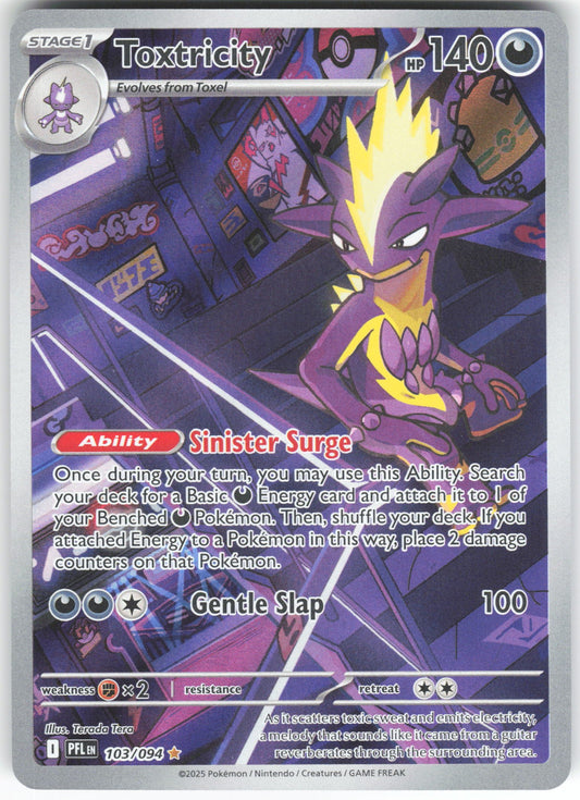 Toxtricity - Illustration Rare ME02: Phantasmal Flames 103/094 NM