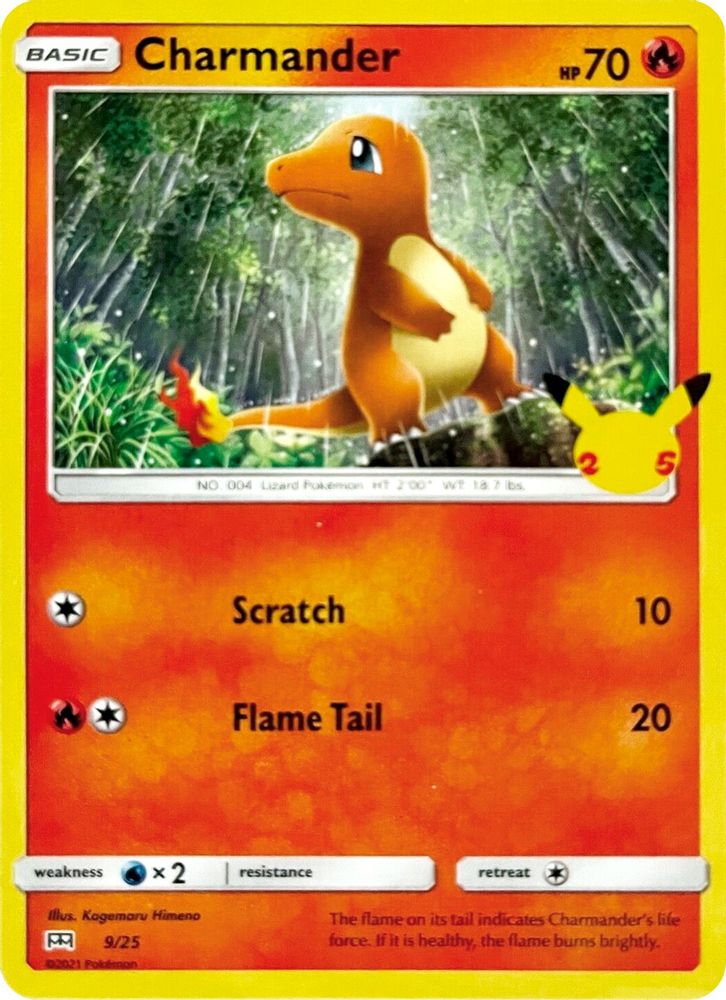 Charmander 009/025 Promo Holo McDonald's 25th Anniversary Promos NM/M