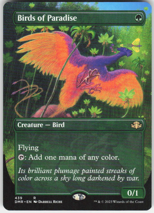 Birds of Paradise (Borderless) R Dominaria Remastered 439 NM