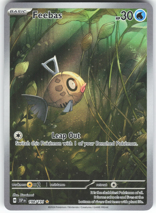 Feebas - Illustration Rare SV08: Surging Sparks 198/191 NM