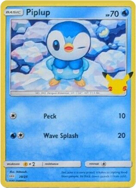 Piplup 020/025 Promo McDonald's 25th Anniversary Promos NM/LP