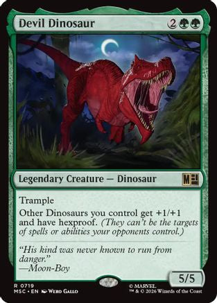 Devil Dinosaur 719 Foil Rare Commander: Marvel Super Heroes NM/M