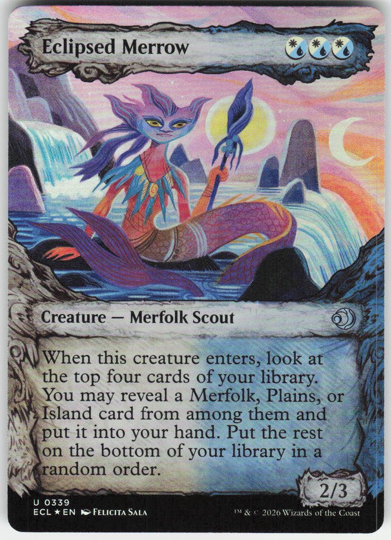 Eclipsed Merrow (Showcase Foil) U Lorwyn Eclipsed 339 NM