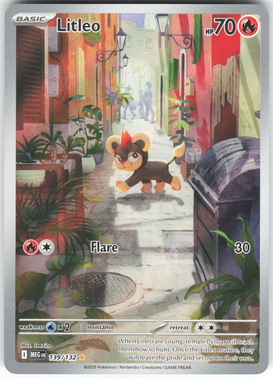 Litleo - Illustration Rare ME01: Mega Evolution 139/132 NM