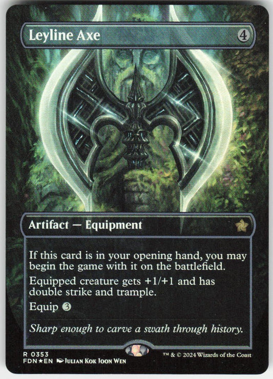 Leyline Axe (Borderless) R Foundations 353 NM