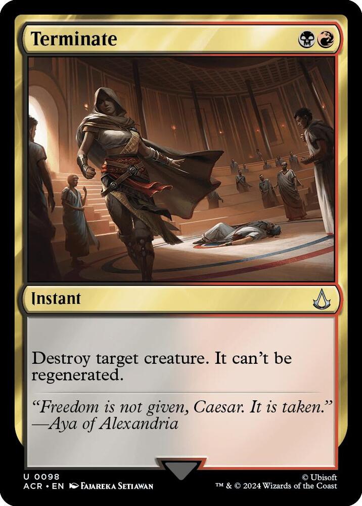 Terminate 98 Uncommon Universes Beyond: Assassin's Creed NM/M
