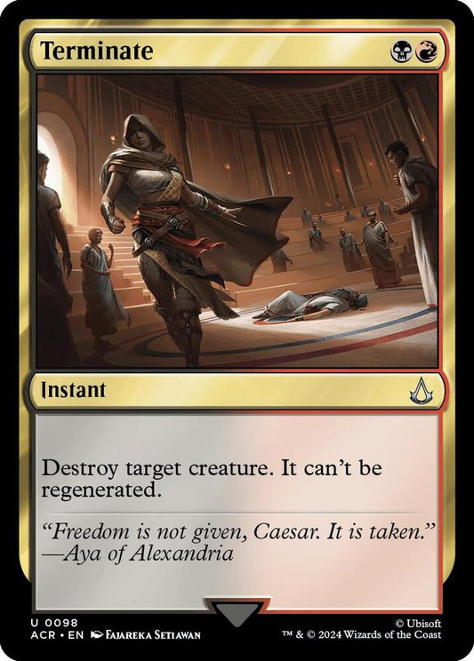 Terminate 98 Uncommon Universes Beyond: Assassin's Creed NM/M