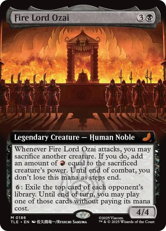 Fire Lord Ozai (Extended Art) 186 Avatar: The Last Airbender: Eternal-Legal Foil NM/M
