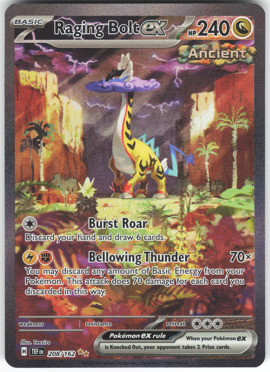 Raging Bolt ex - Special Illustration Rare SV05: Temporal Forces 208/162 NM