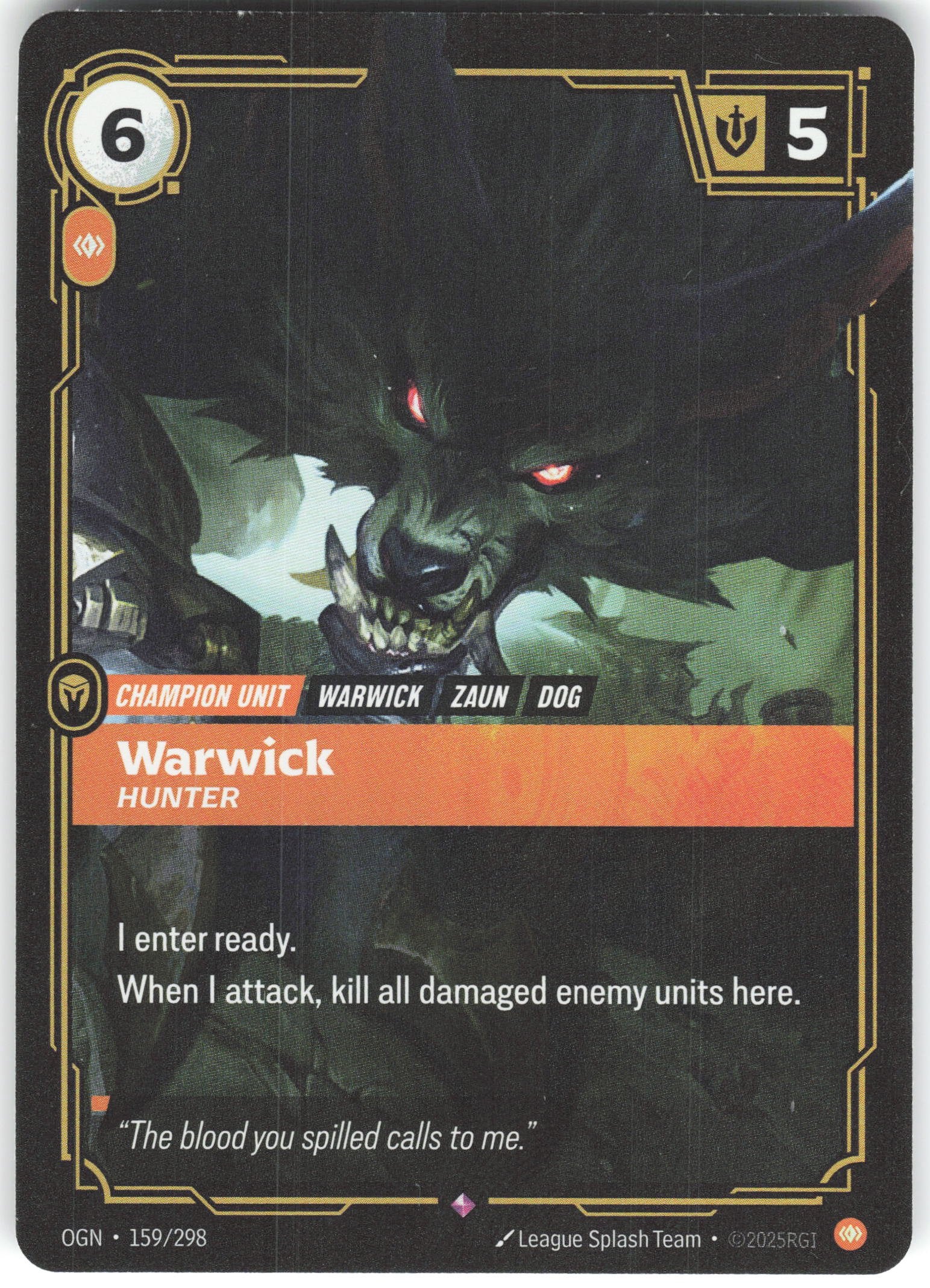 Warwick - Hunter Rare Origins 159/298 NM