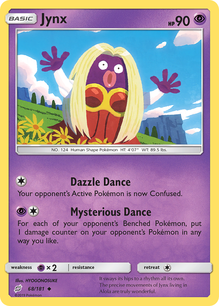 Jynx 68/181 Uncommon Reverse Holo Team Up NM/LP
