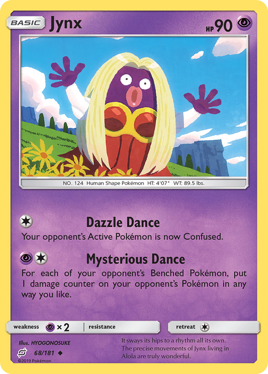 Jynx 68/181 Uncommon Reverse Holo Team Up NM/LP