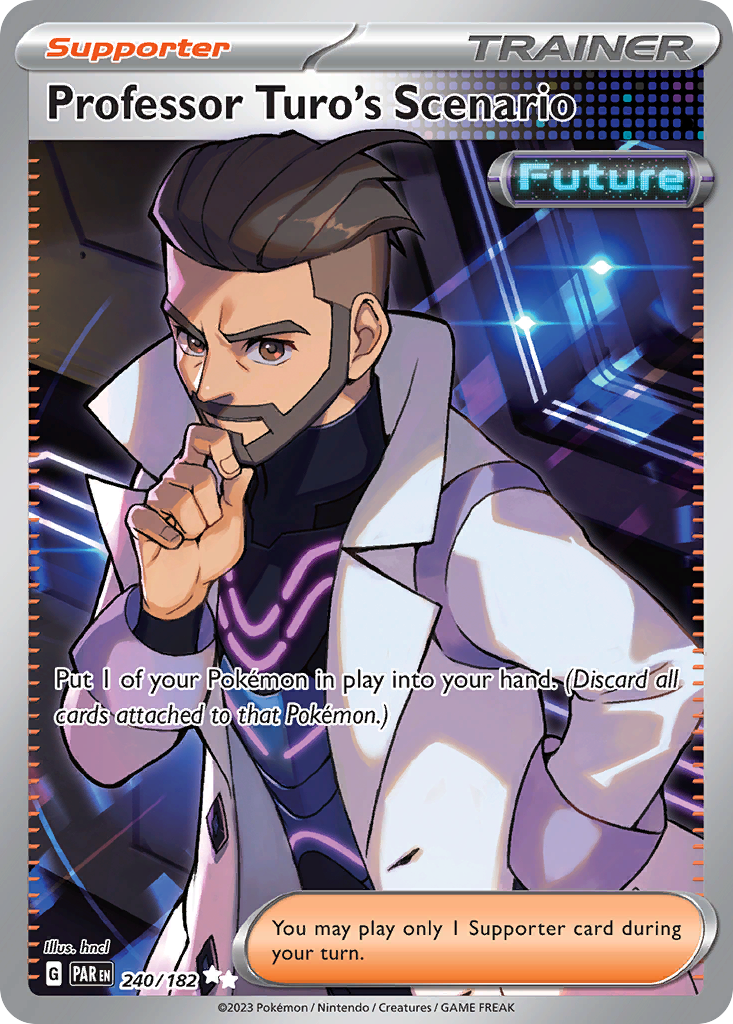 Professor Turo's Scenario 240/182 Ultra Rare Paradox Rift NM/M