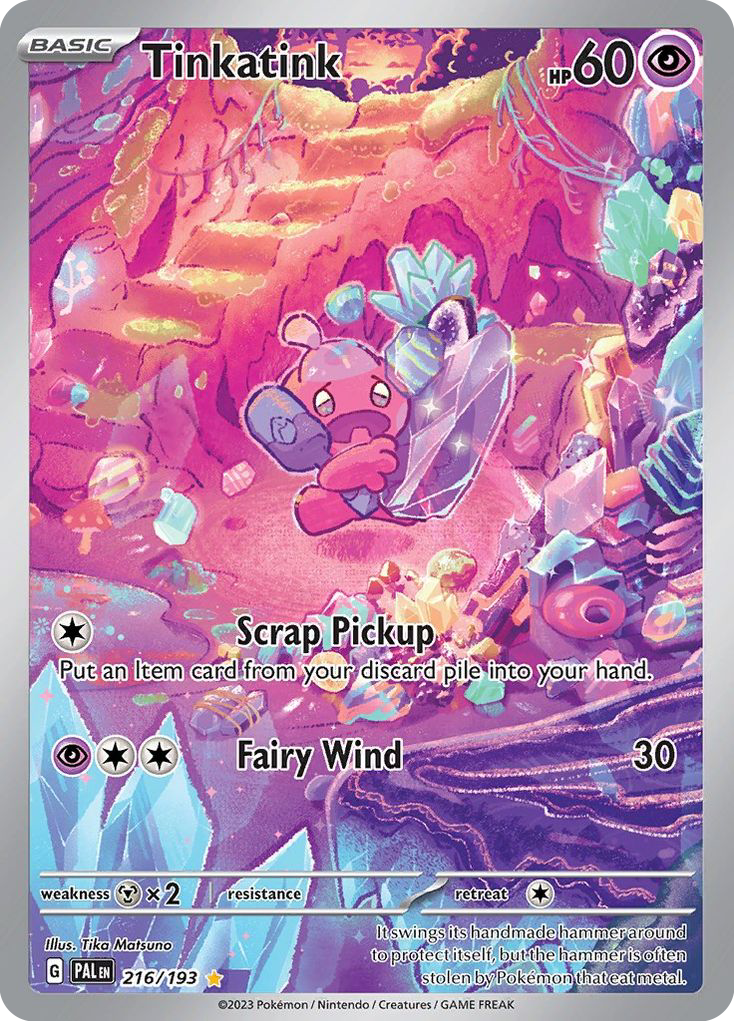Tinkatink 216/193 Illustration Rare Paldea Evolved NM/M