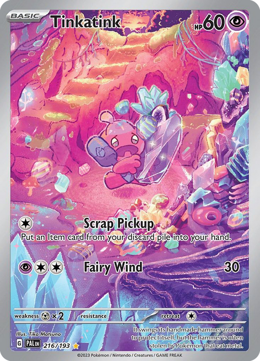 Tinkatink 216/193 Illustration Rare Paldea Evolved NM/M