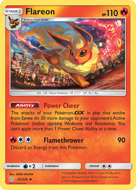 Flareon 25/236 Uncommon Cosmic Eclipse NM/M