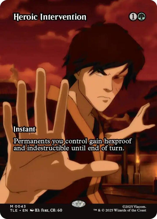 Heroic Intervention (Borderless) 43 Avatar: The Last Airbender: Eternal-Legal NM/M