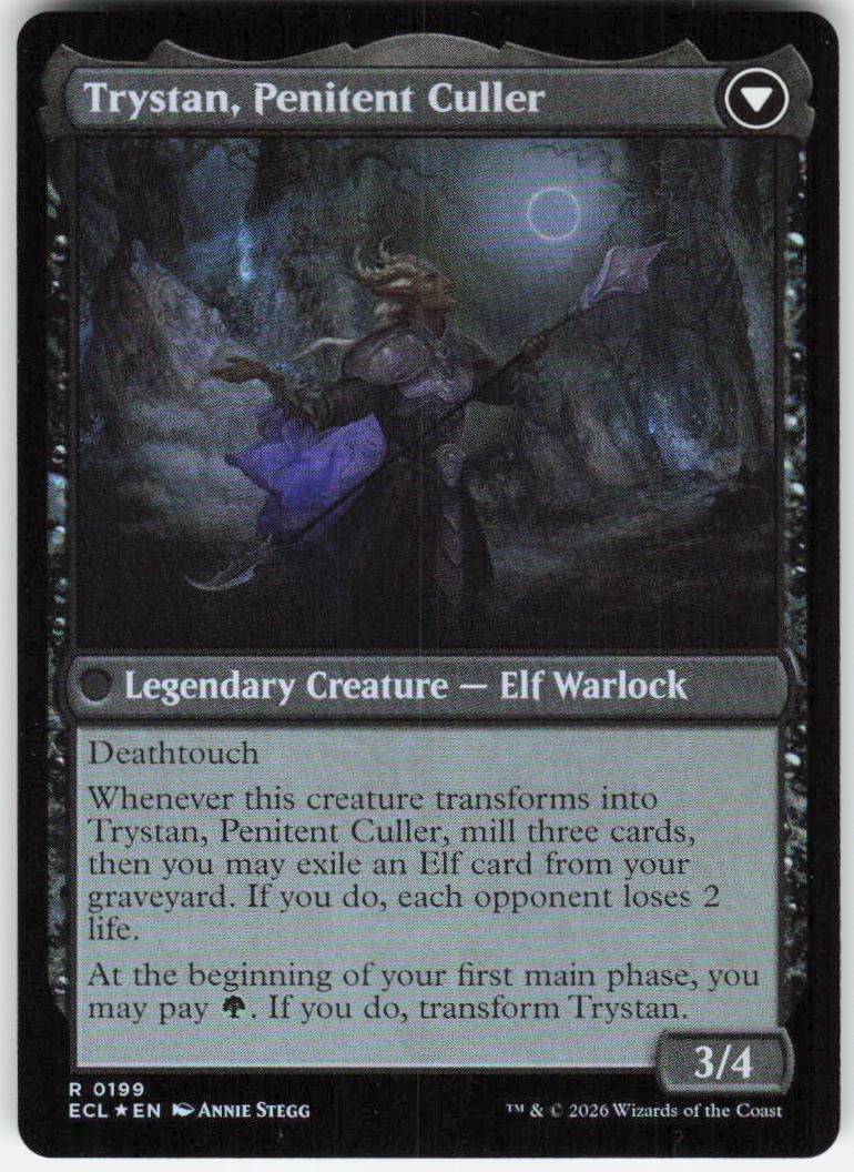 Trystan, Callous Cultivator (Foil) R Lorwyn Eclipsed 199 NM (Back)