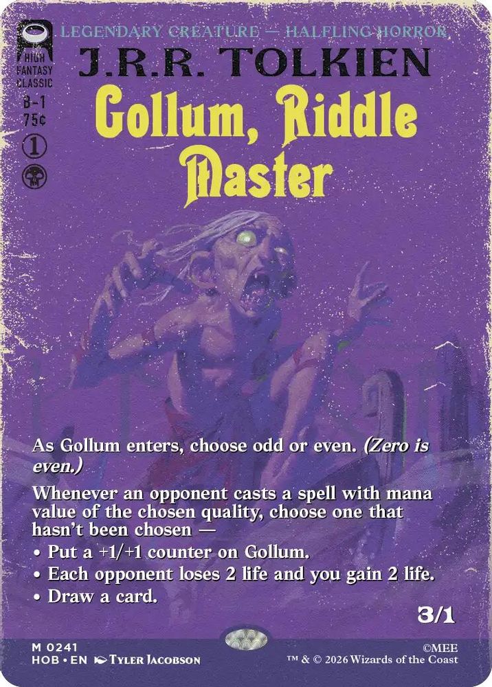 Gollum, Riddle Master (Borderless) 241 Mythic The Hobbit NM/M
