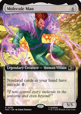 Molecule Man (Extended Art) 292 Rare Commander: Marvel Super Heroes NM/M
