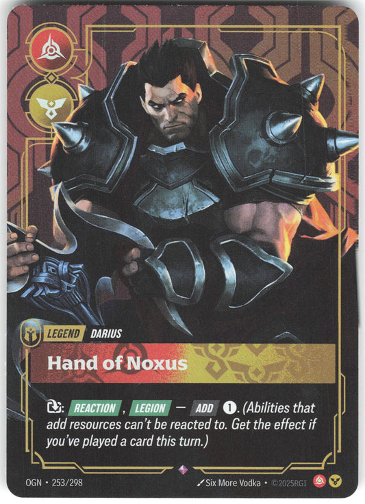 Darius - Hand of Noxus Rare Origins 253/298 NM