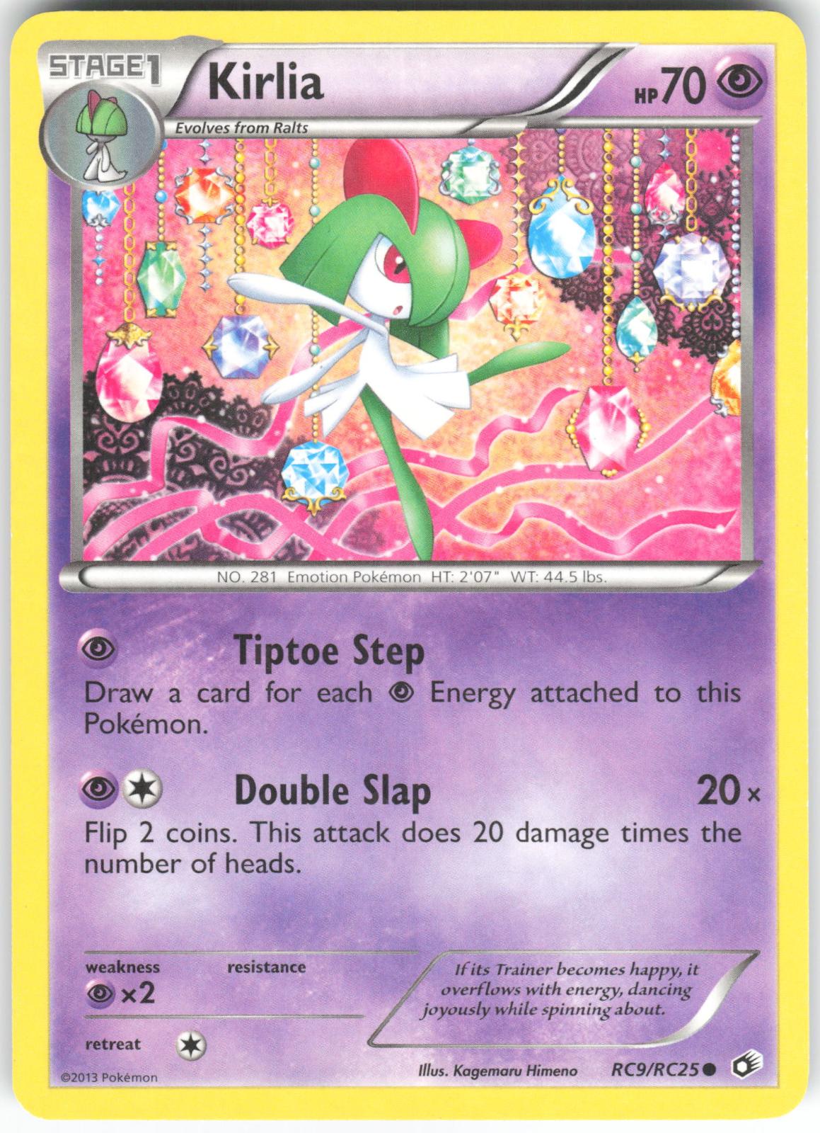 Kirlia RC9/RC25 Common Legendary Treasures: Radiant Collection Holo LP
