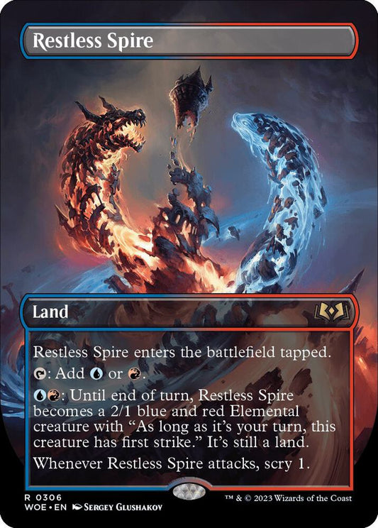 Restless Spire (Borderless) 306 Rare Wilds of Eldraine Foil NM/M