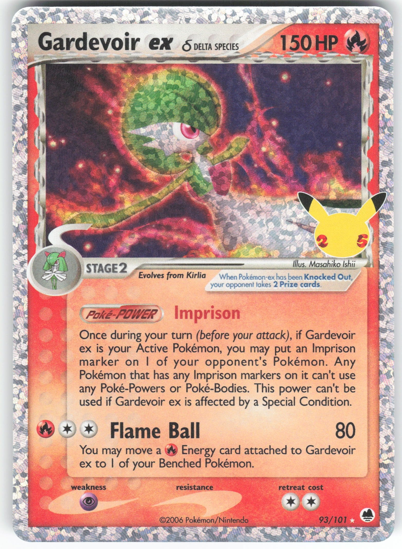 Gardevoir ex (Delta Species) Classic Collection Celebrations: Classic Collection 93/101 NM