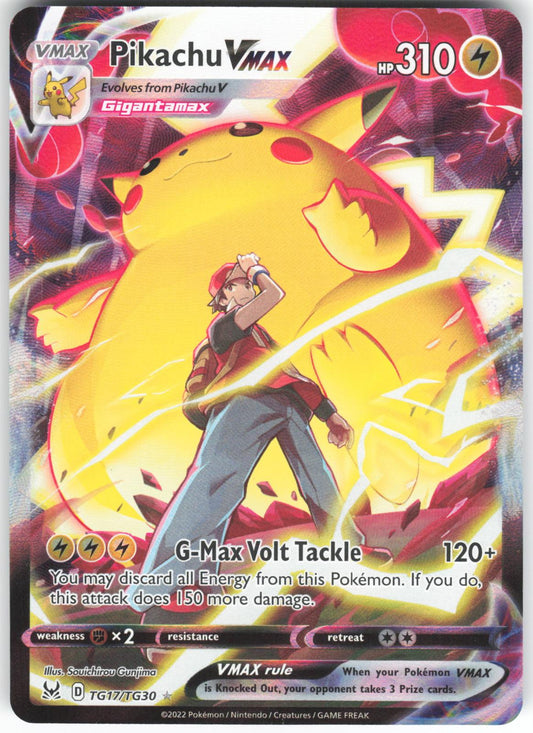 Pikachu VMAX TG17/TG30 VMAX Rare Lost Origin Trainer Gallery Holo NM/M