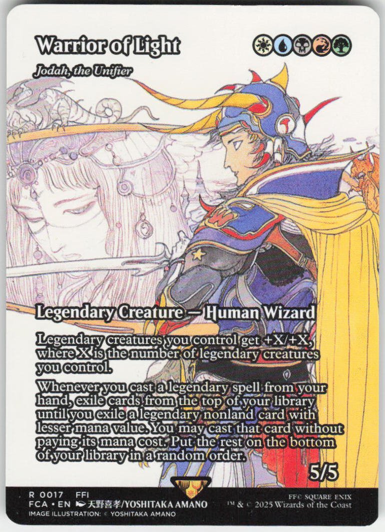 Warrior of Light - Jodah, the Unifier (Showcase) R FINAL FANTASY: Through the Ages 17 NM