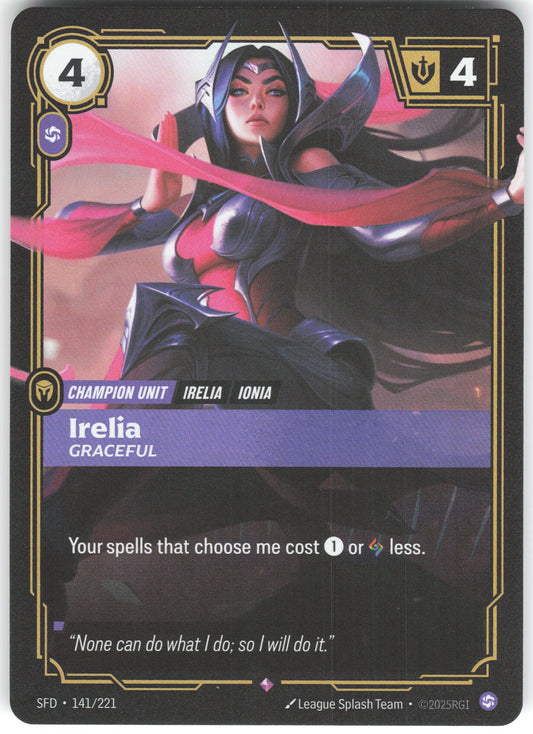 Irelia - Graceful Showcase Spiritforged 141/221 NM
