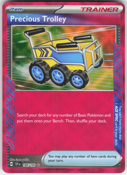 Precious Trolley ACE SPEC Rare SV08: Surging Sparks 185/191 NM