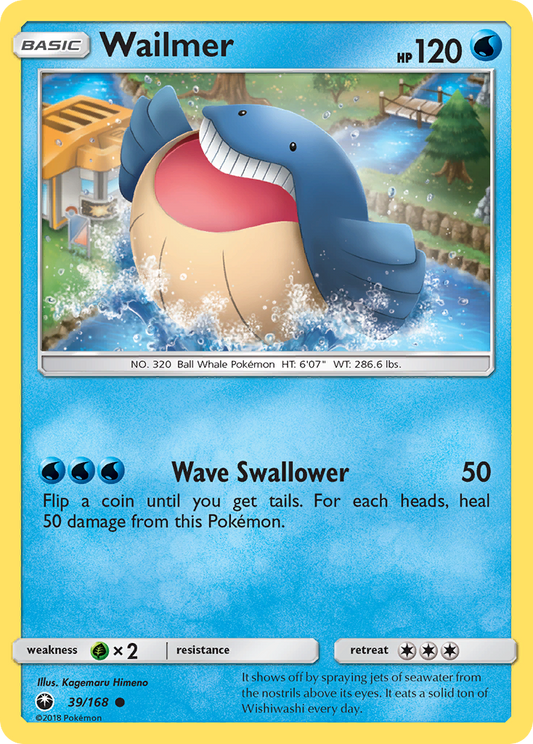 Wailmer 39/168 Common Reverse Holo Celestial Storm NM/LP
