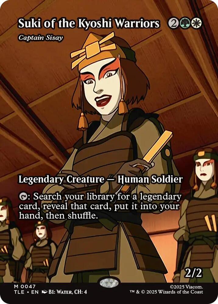 Suki of the Kyoshi Warriors - Captain Sisay (Borderless) 47 Avatar: The Last Airbender: Eternal-Legal NM/M