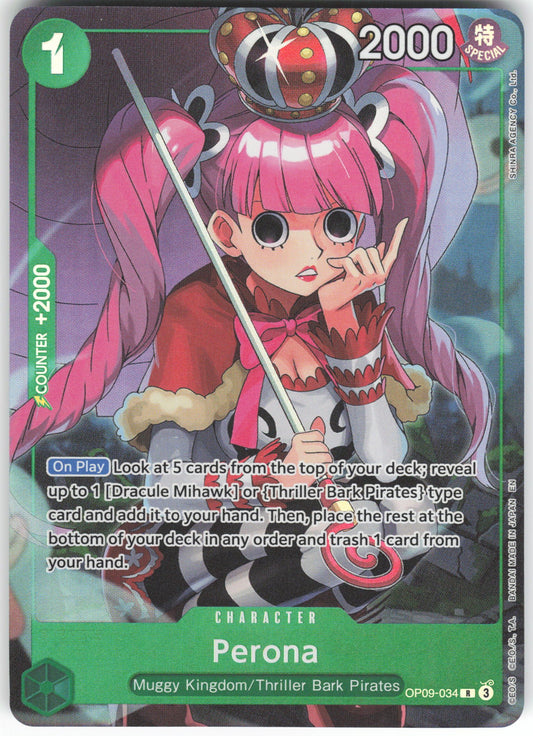 Perona (Illustration Box Vol.4) R One Piece Promotion Cards OP09-034 NM