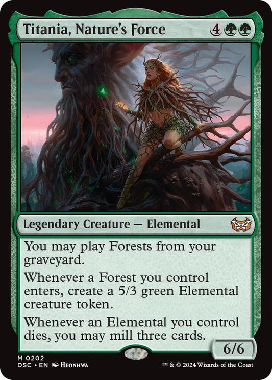 Titania, Nature's Force 202 Mythic Commander: Duskmourn: House of Horror NM/M