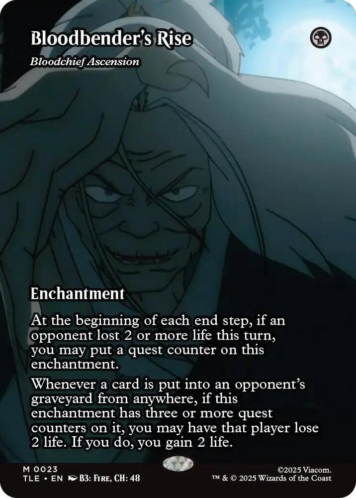 Bloodbender's Rise - Bloodchief Ascension (Borderless) 23 Avatar: The Last Airbender: Eternal-Legal Foil NM/M