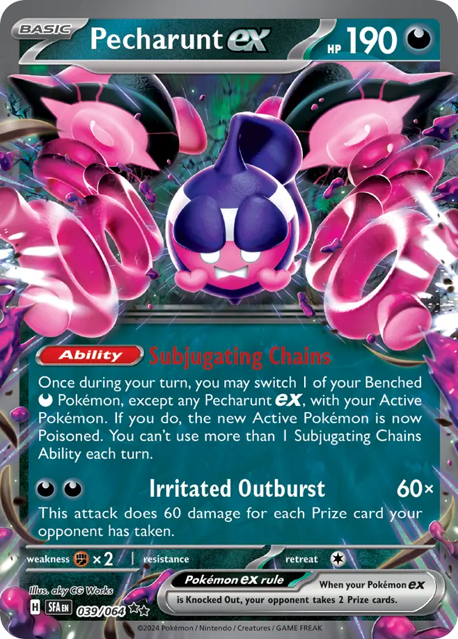 Pecharunt ex 039/064 Double Rare Shrouded Fable NM/M