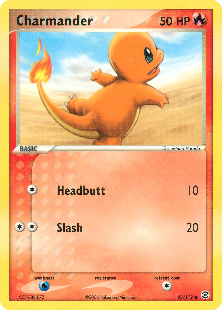 Charmander 58/112 Common FireRed & LeafGreen LP