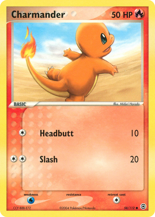 Charmander 58/112 Common FireRed & LeafGreen LP