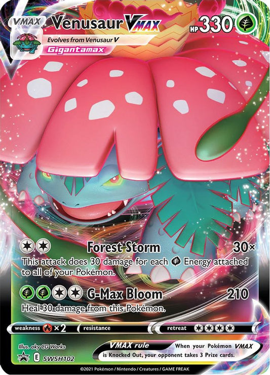 Venusaur VMAX SWSH102 Promo Sword & Shield Promo Holo NM/M