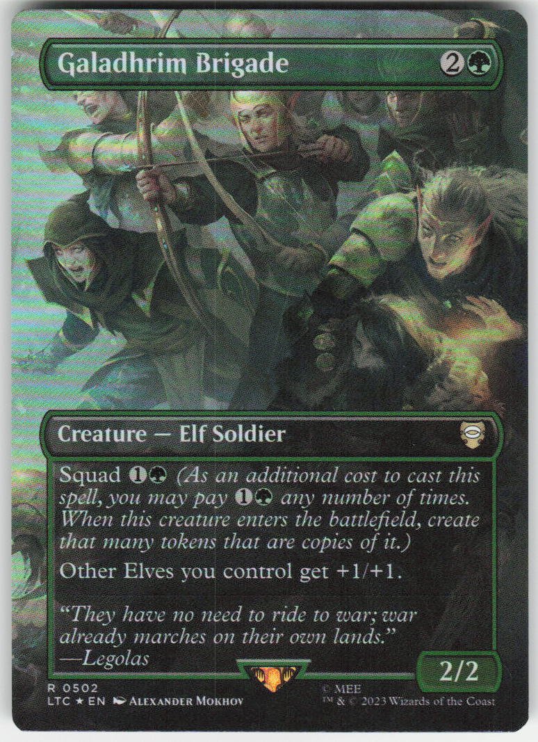 Galadhrim Brigade (Borderless) R Commander: The Lord of the Rings: Tales of Middle-earth 502 NM