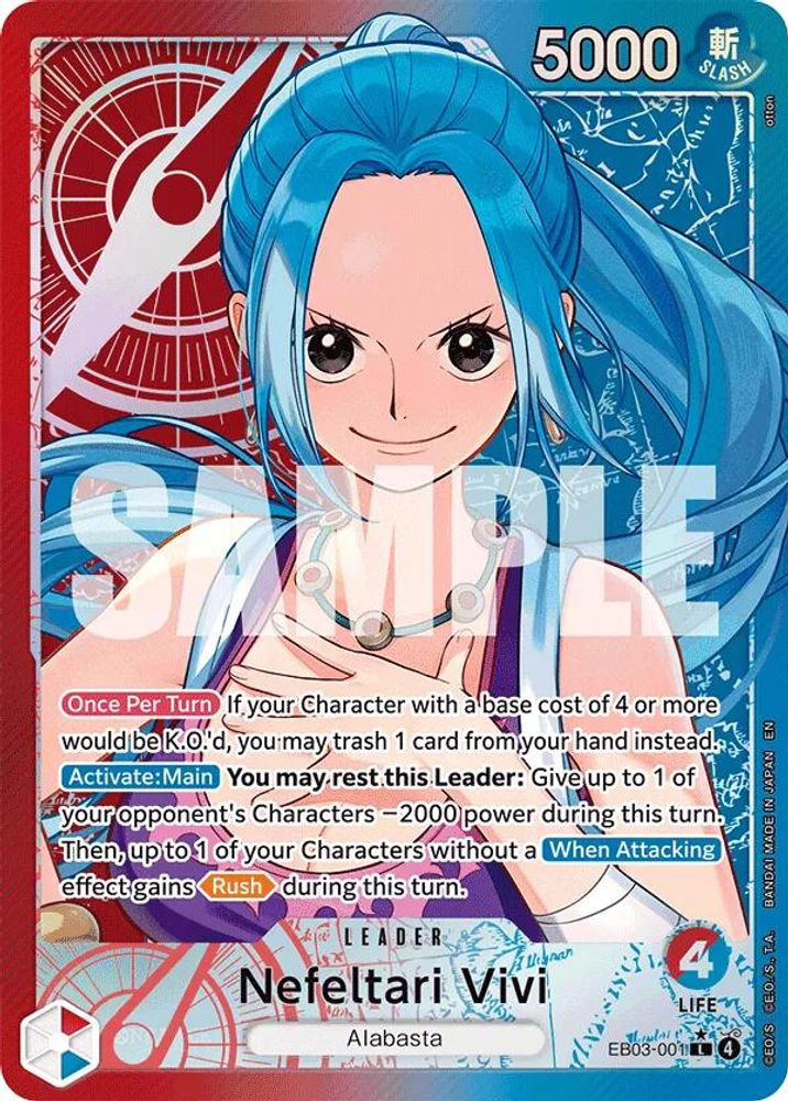 Nefeltari Vivi (001) (Alternate Art) EB03-001 Foil Extra Booster: One Piece Heroines Edition NM/M