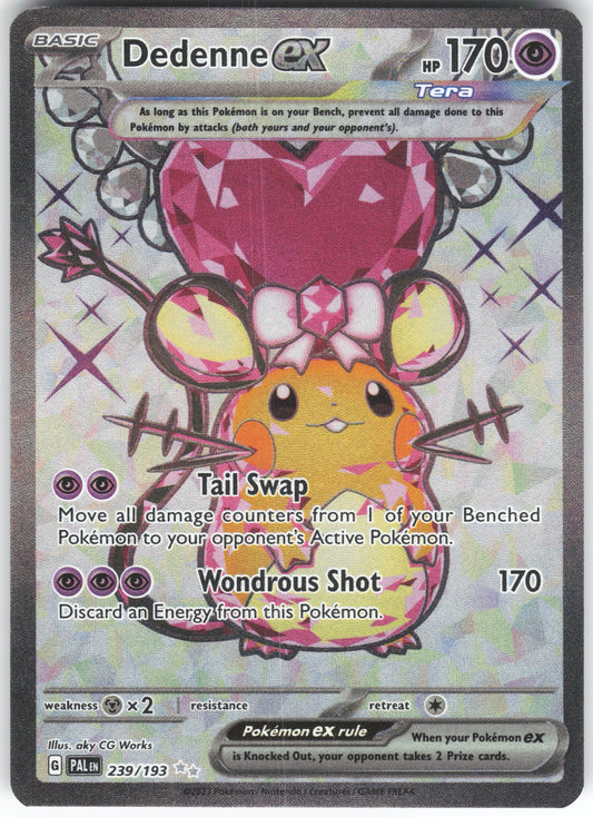 Dedenne ex - Ultra Rare SV02: Paldea Evolved 239/193 NM